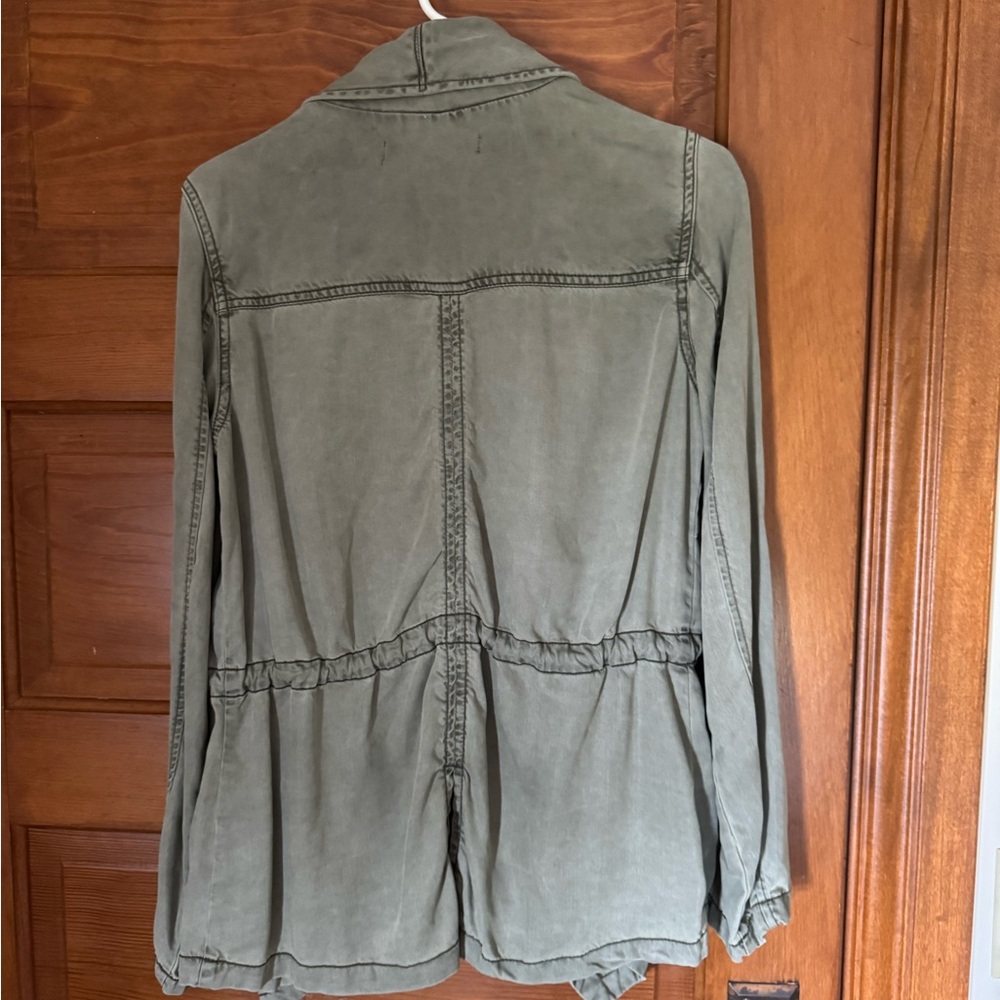 Max Jeans Utility Jacket in Olive